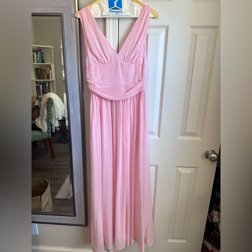 Light pink bridesmaids dress